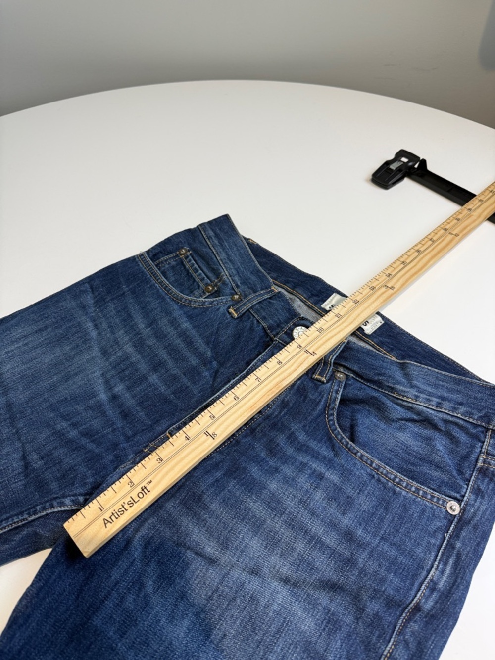 Acne Studios Roc Verakai Blue Denim Jeans Mens 30 X 34 5 Pocket - Picture 7 of 8